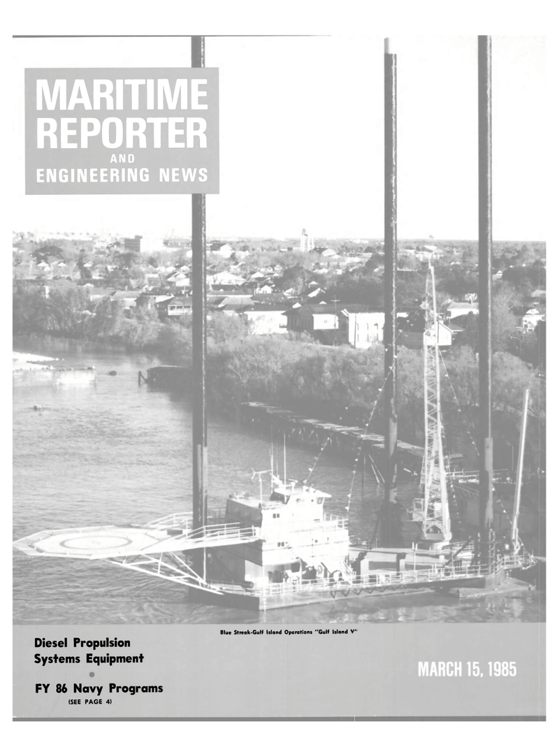 Maritime Reporter Magazine Cover Mar 15, 1985 - 