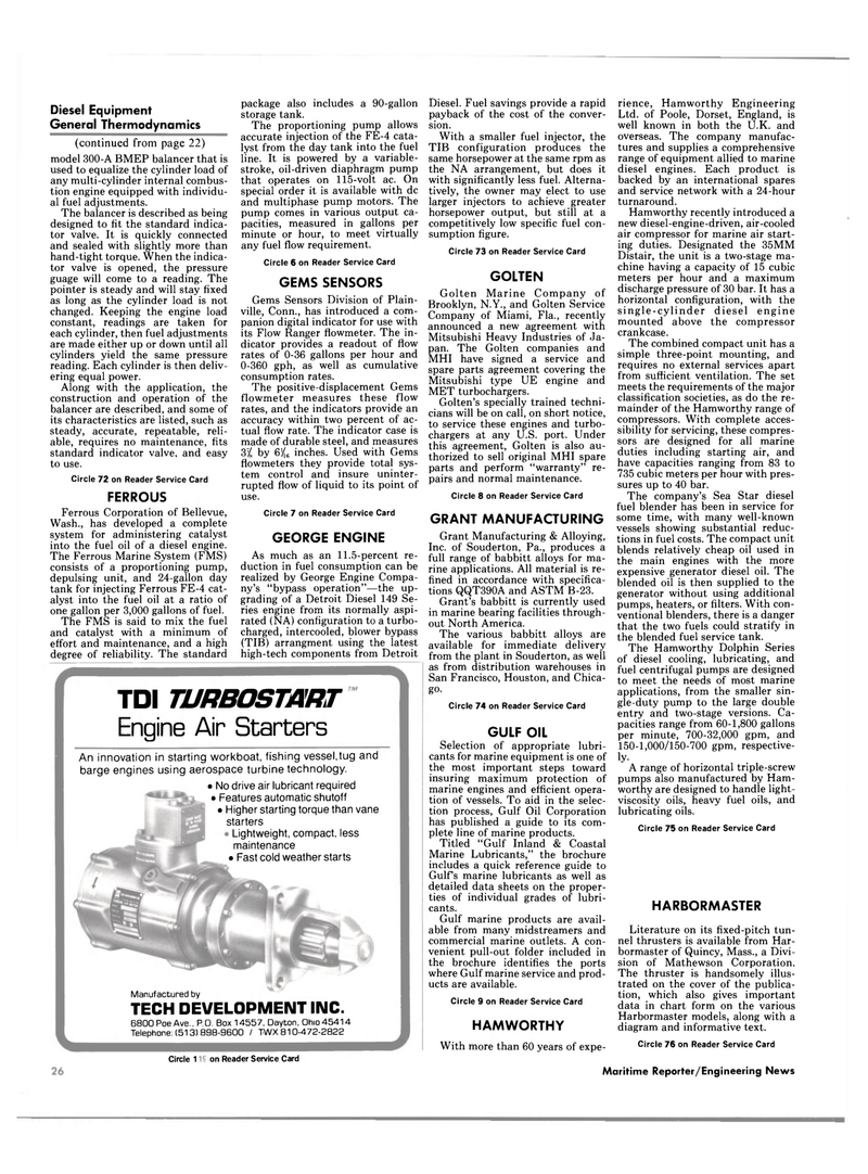Maritime Reporter Magazine, page 24,  Mar 15, 1985