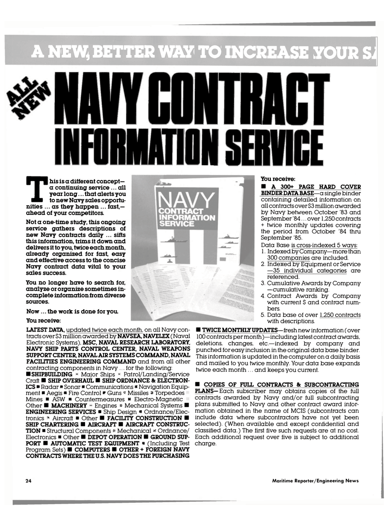 Maritime Reporter Magazine, page 22,  May 15, 1985