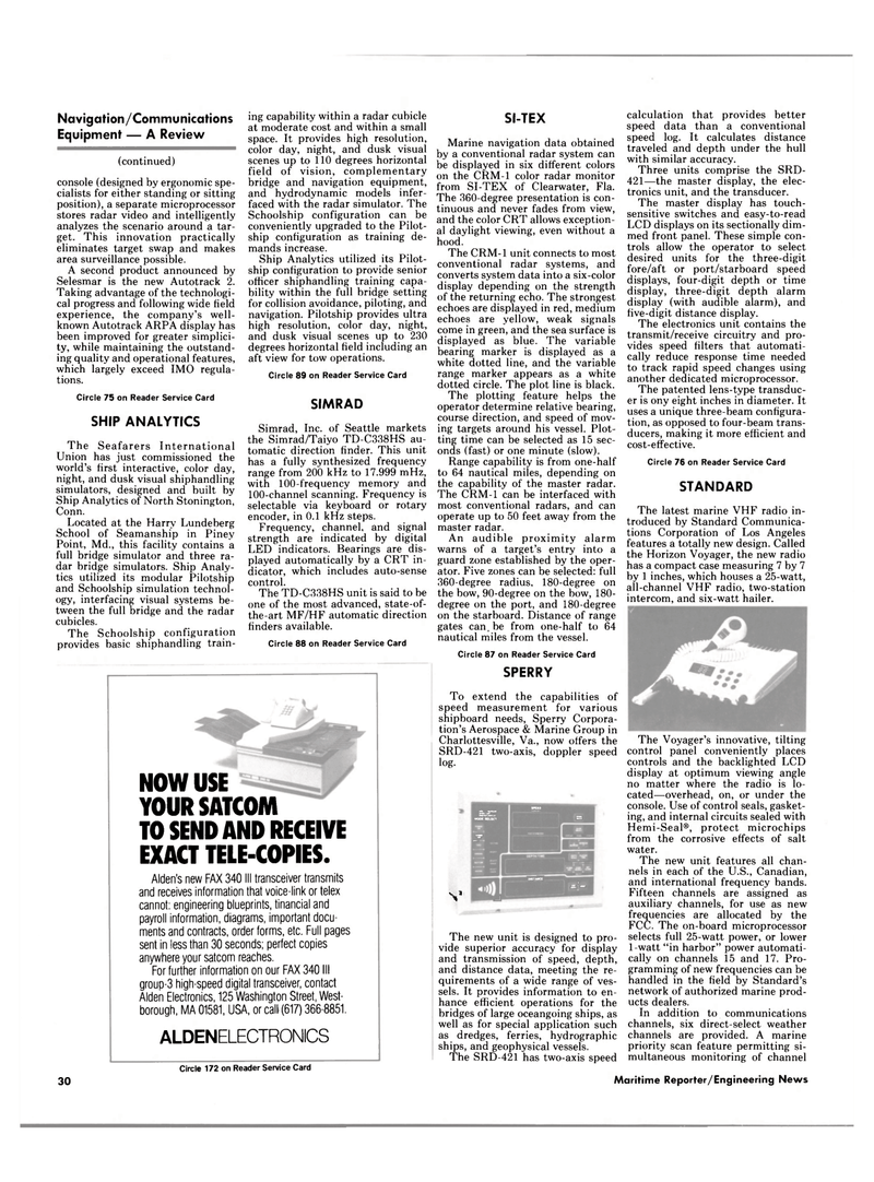 Maritime Reporter Magazine, page 30,  May 15, 1985