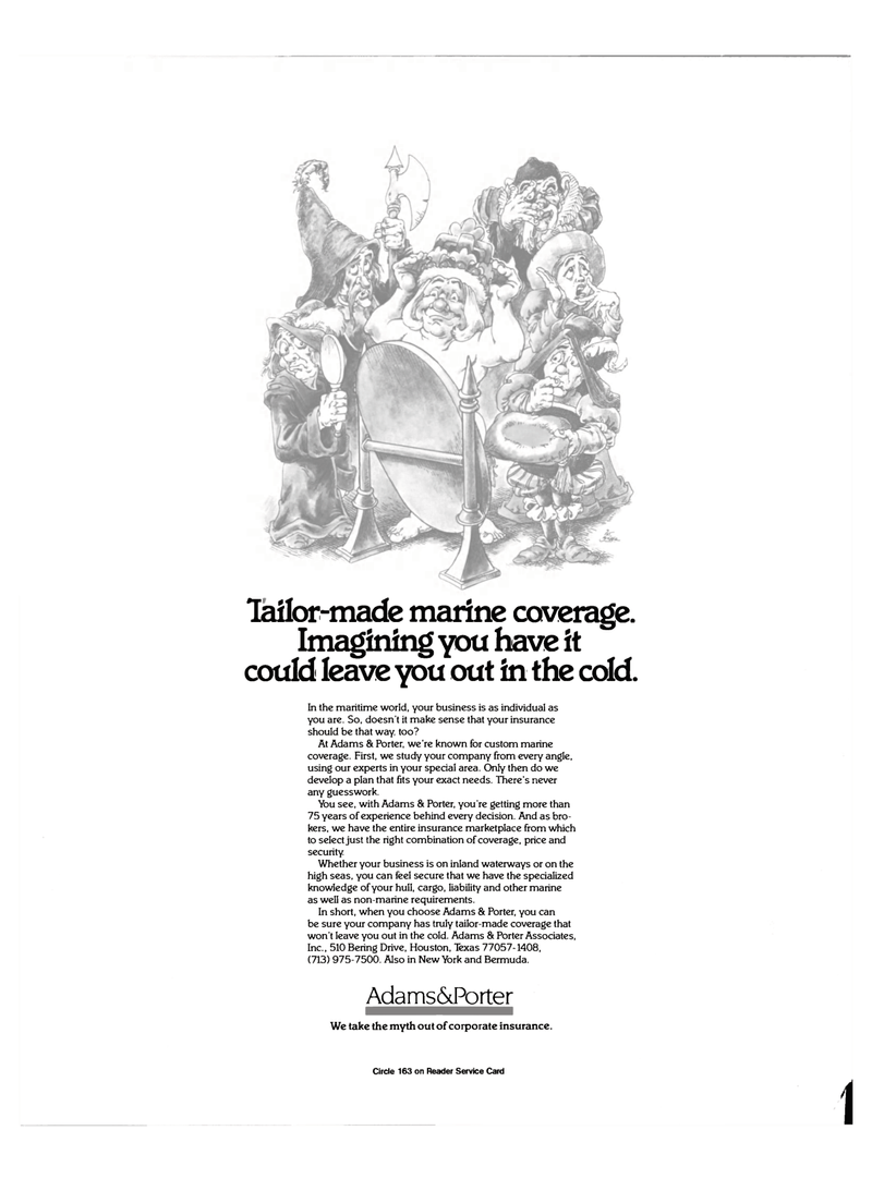 Maritime Reporter Magazine, page 4th Cover,  May 16, 1985