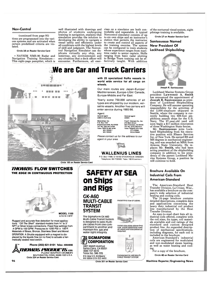 Maritime Reporter Magazine, page 98,  Jun 1985