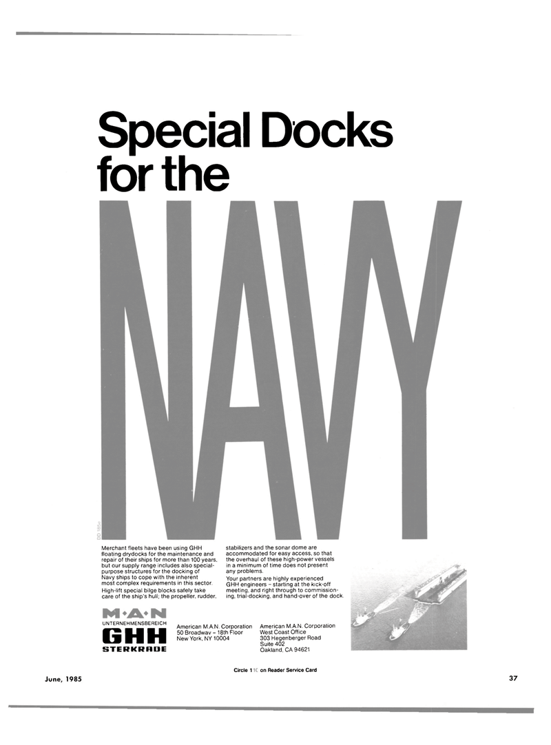 Maritime Reporter Magazine, page 37,  Jun 1985