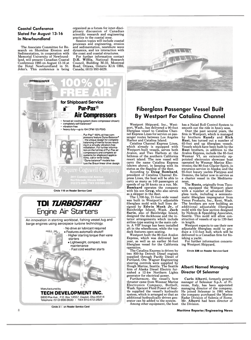 Maritime Reporter Magazine, page 6,  Jun 1985