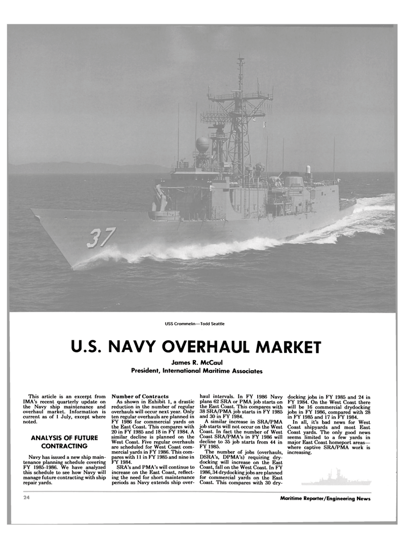 Maritime Reporter Magazine, page 22,  Jul 15, 1985