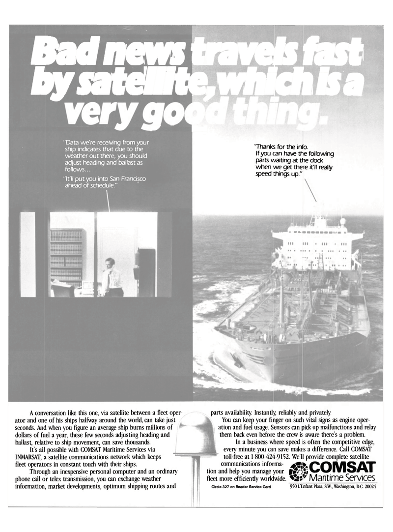 Maritime Reporter Magazine, page 2nd Cover,  Aug 1985