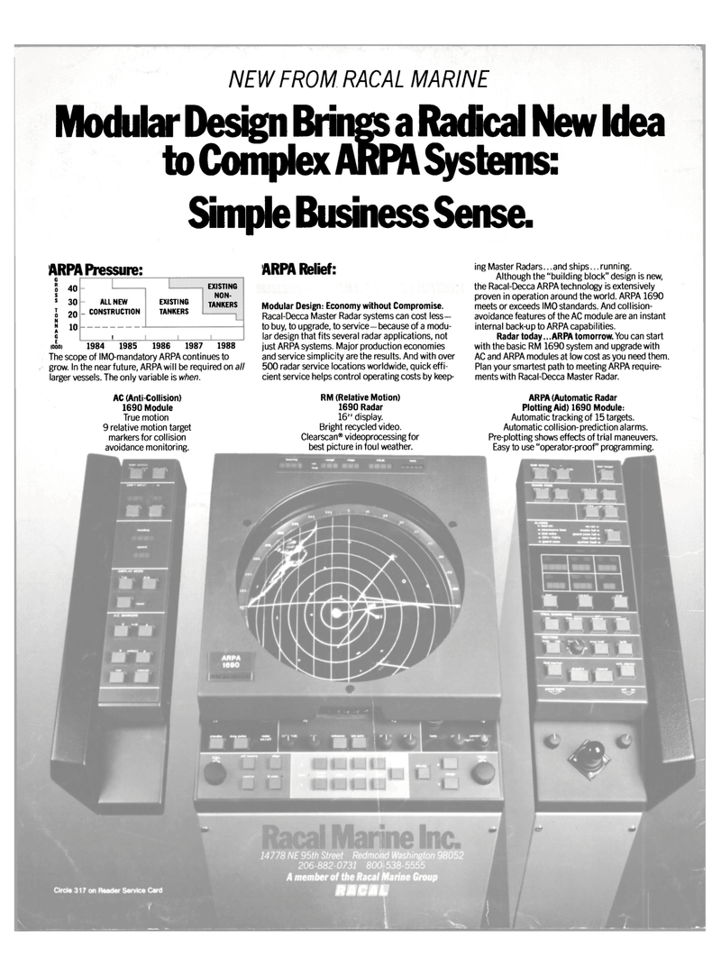 Maritime Reporter Magazine, page 4th Cover,  Aug 1985