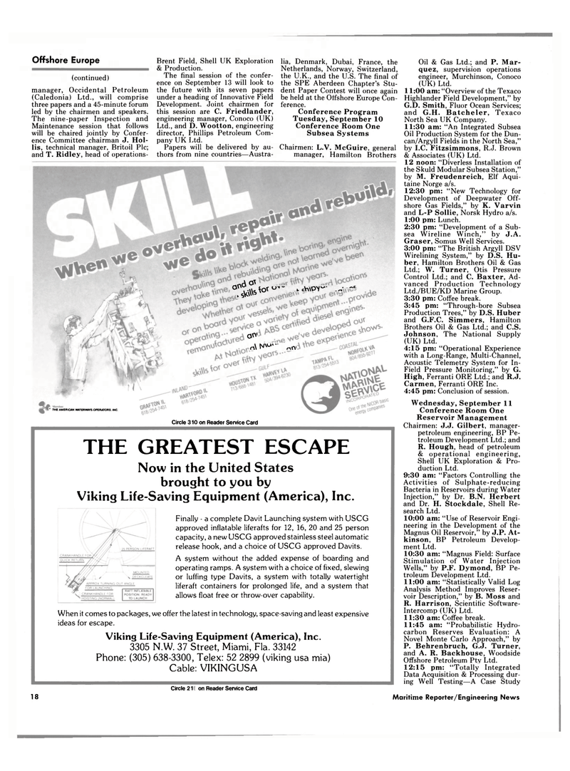 Maritime Reporter Magazine, page 16,  Aug 15, 1985