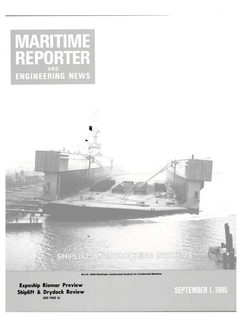Maritime Reporter Magazine Cover Sep 1985 - 