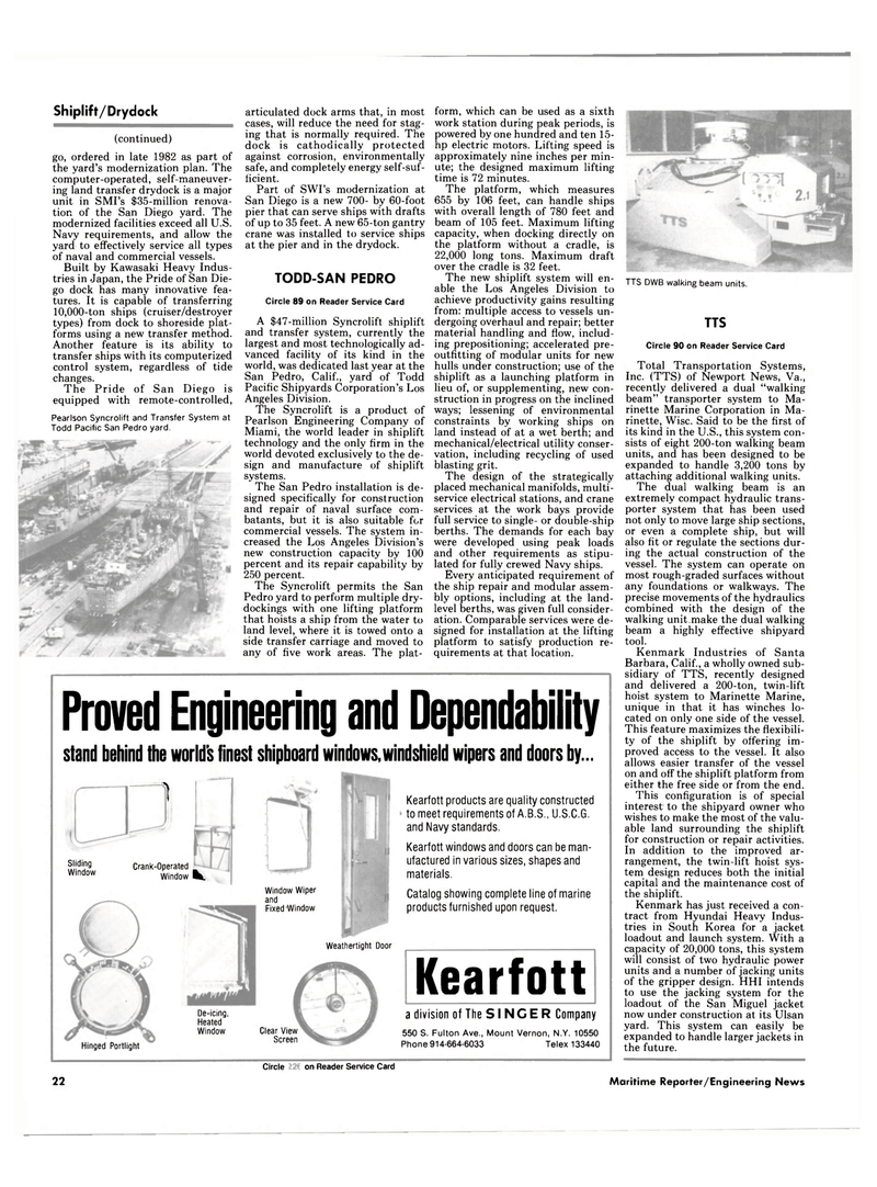Maritime Reporter Magazine, page 22,  Sep 1985