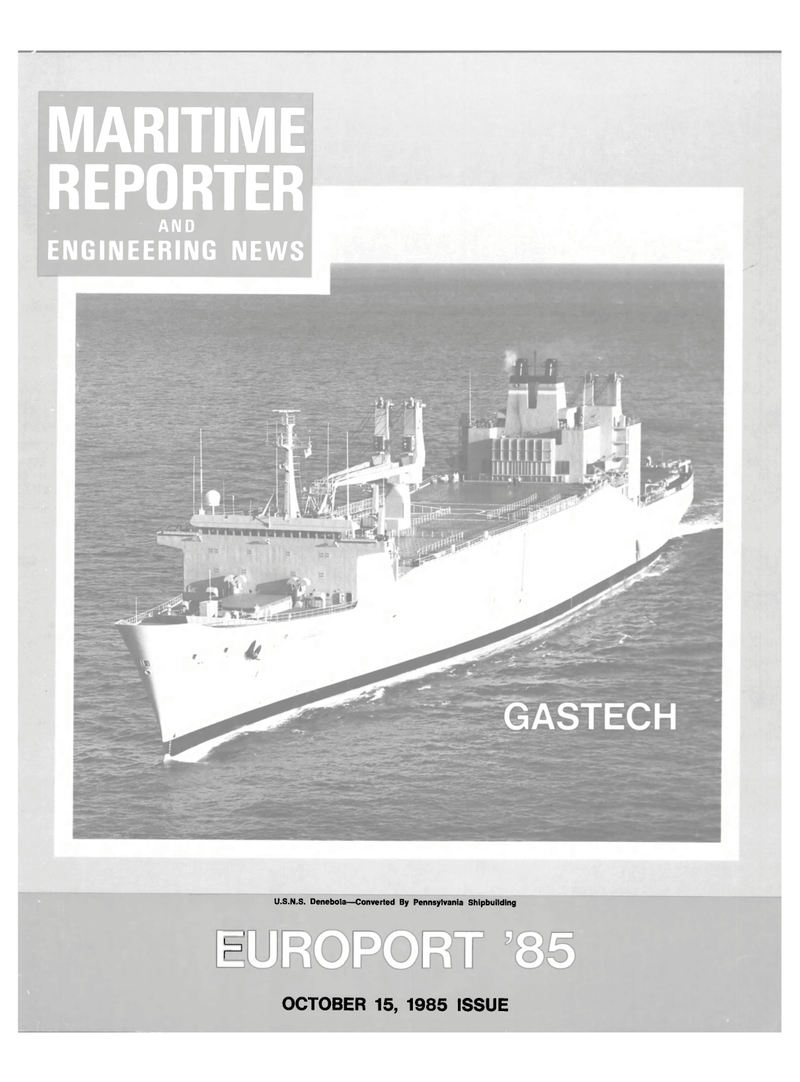 Maritime Reporter Magazine Cover Oct 15, 1985 - 