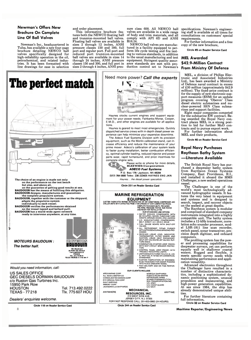 Maritime Reporter Magazine, page 6,  Nov 1985
