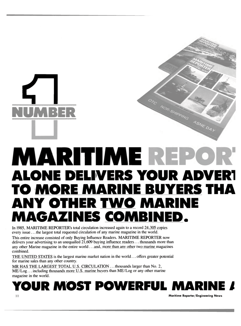 Maritime Reporter Magazine, page 32,  Dec 1985