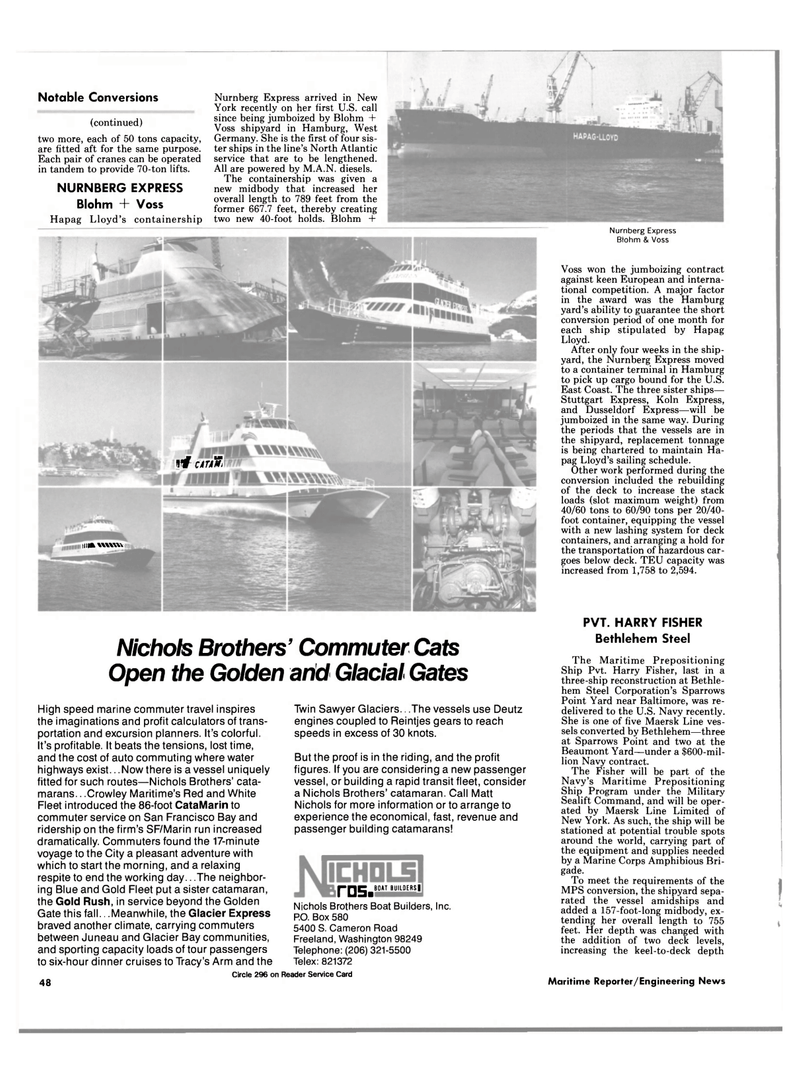 Maritime Reporter Magazine, page 48,  Dec 1985