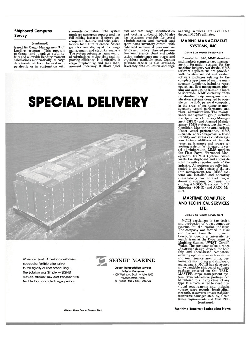 Maritime Reporter Magazine, page 60,  Dec 1985