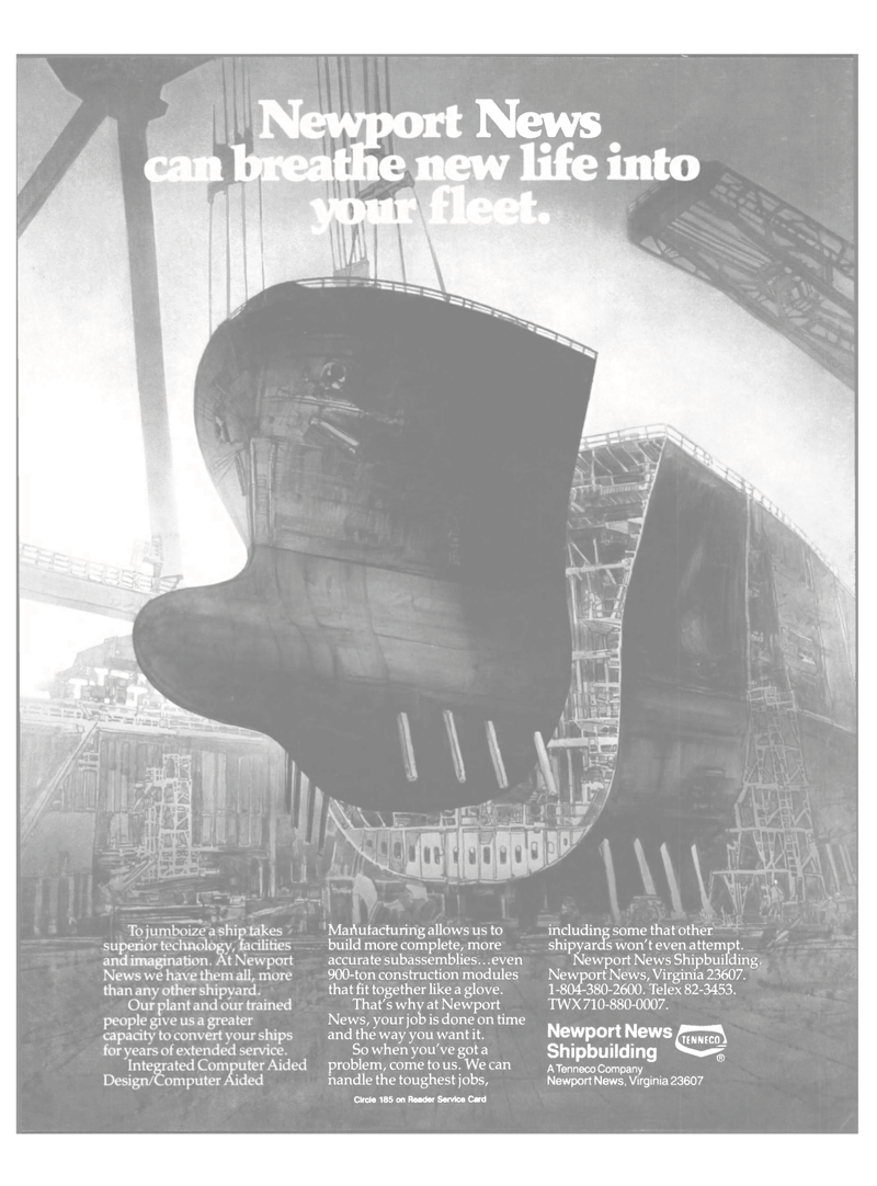 Maritime Reporter Magazine, page 4th Cover,  Jan 15, 1986