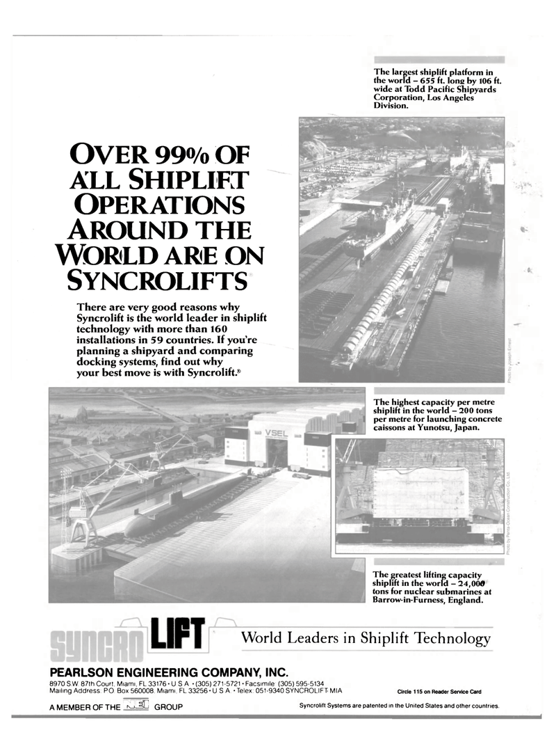 Maritime Reporter Magazine, page 4th Cover,  Feb 1986