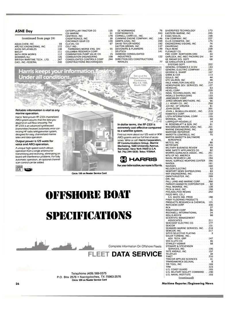 Maritime Reporter Magazine, page 22,  Apr 1986