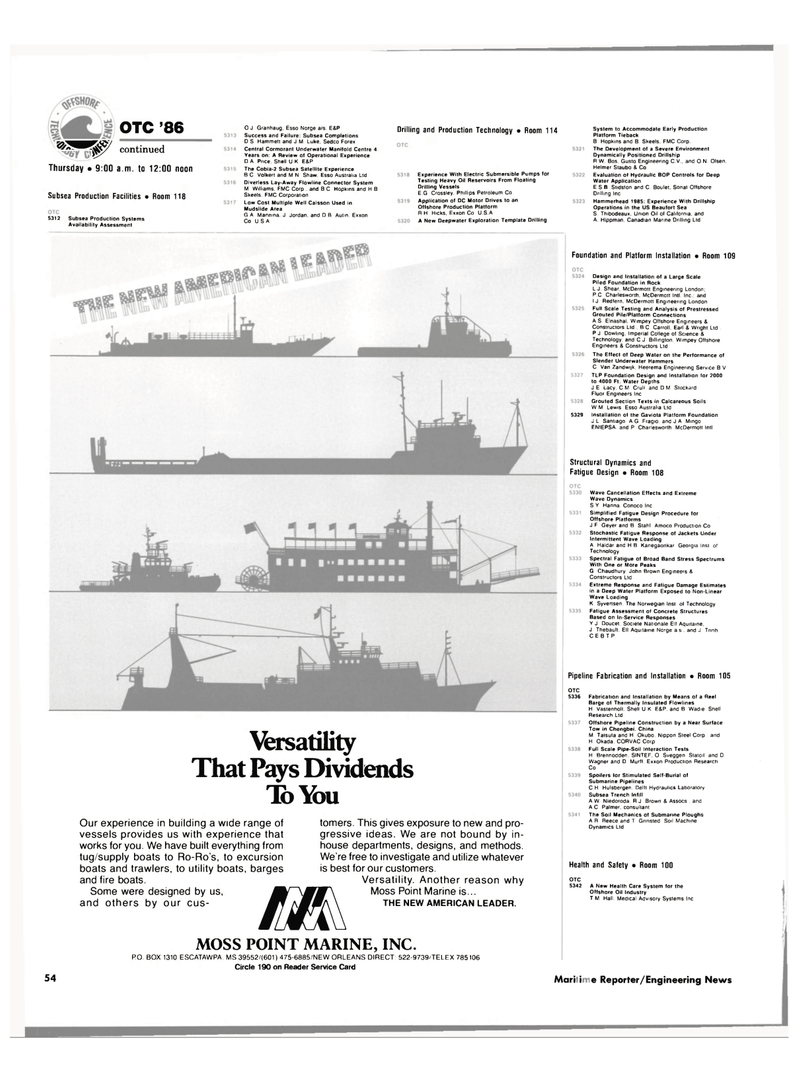 Maritime Reporter Magazine, page 50,  Apr 1986