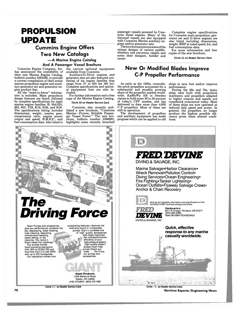 Maritime Reporter Magazine, page 66,  Apr 1986