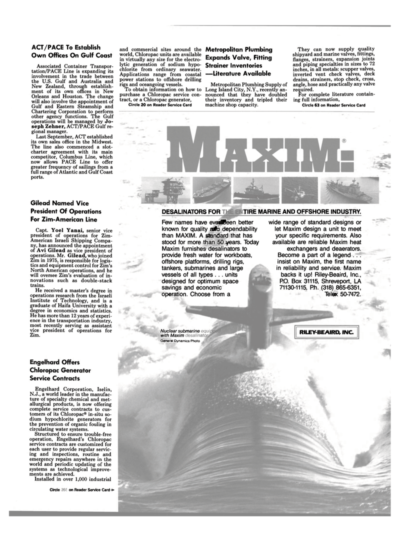 Maritime Reporter Magazine, page 71,  Apr 1986