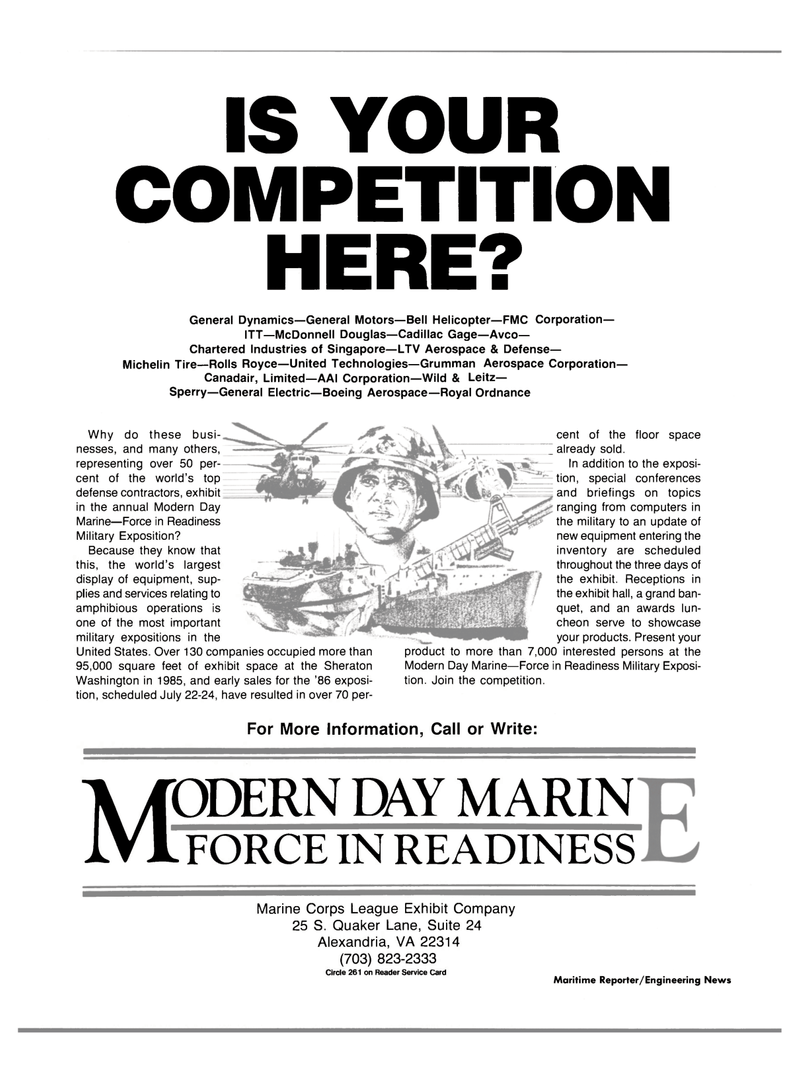 Maritime Reporter Magazine, page 34,  May 1986
