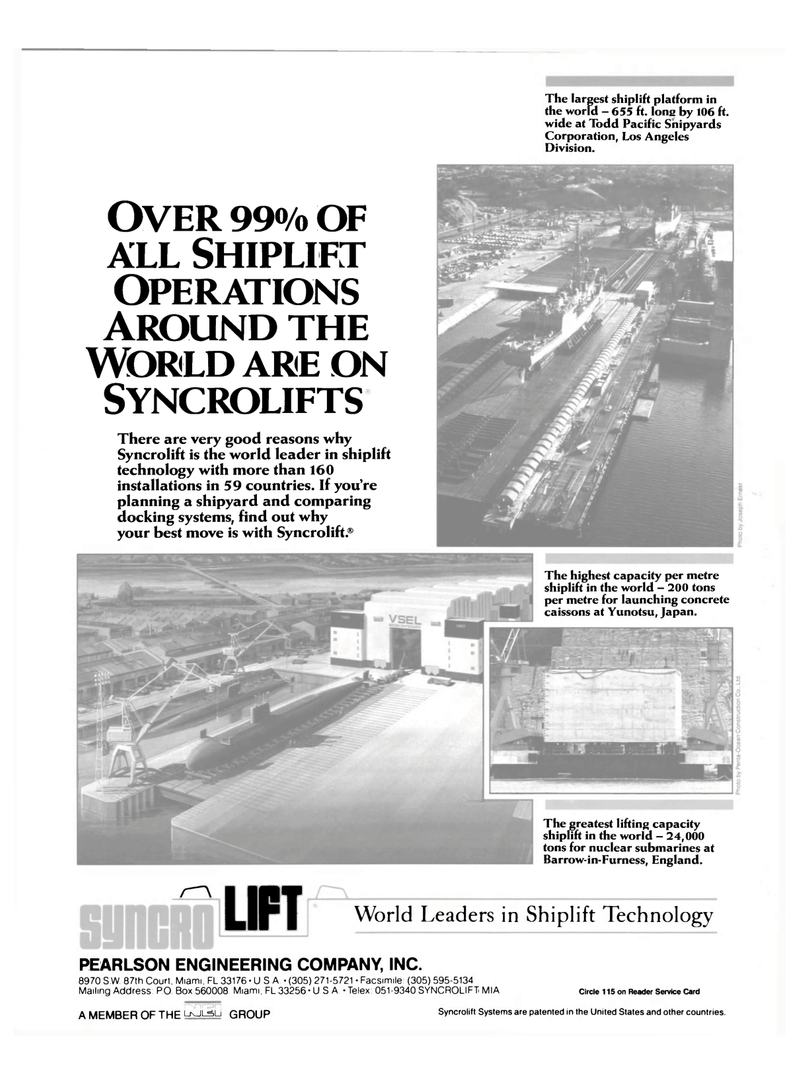 Maritime Reporter Magazine, page 4th Cover,  Jun 1986