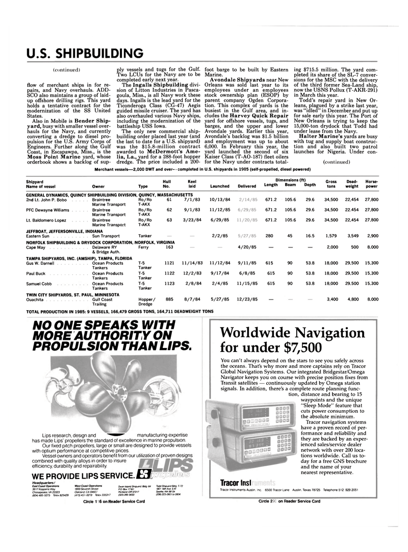 Maritime Reporter Magazine, page 28,  Jun 1986