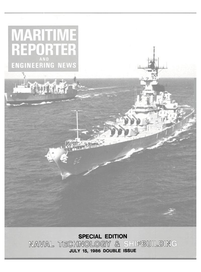 Maritime Reporter Magazine Cover Jul 15, 1986 - 