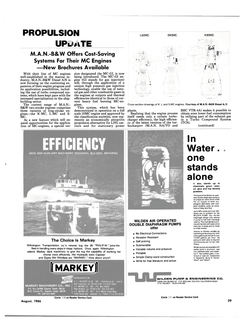 Maritime Reporter Magazine, page 27,  Aug 1986