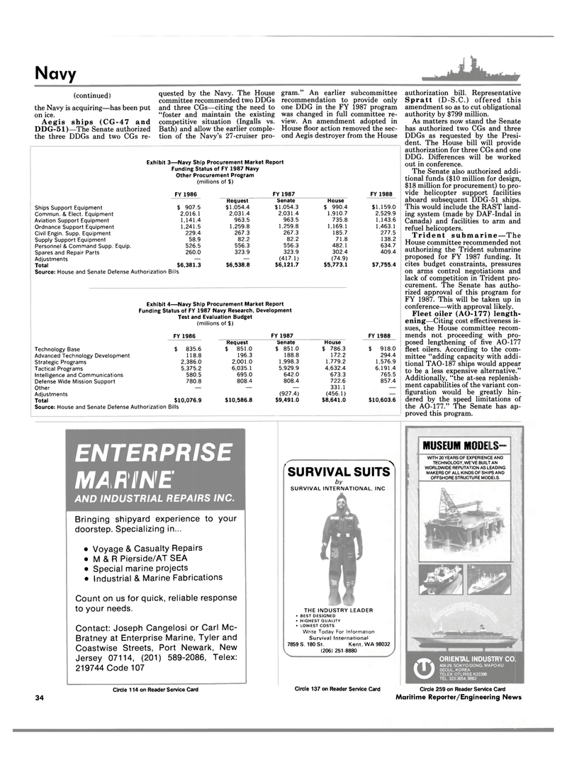 Maritime Reporter Magazine, page 32,  Sep 1986