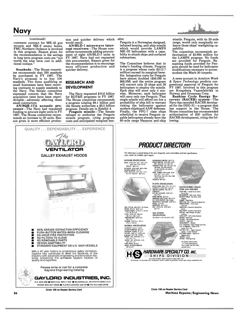 Maritime Reporter Magazine, page 34,  Sep 1986