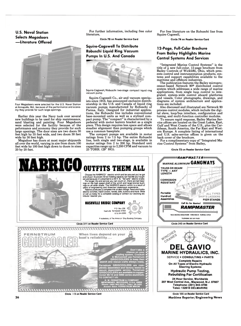 Maritime Reporter Magazine, page 34,  Oct 1986