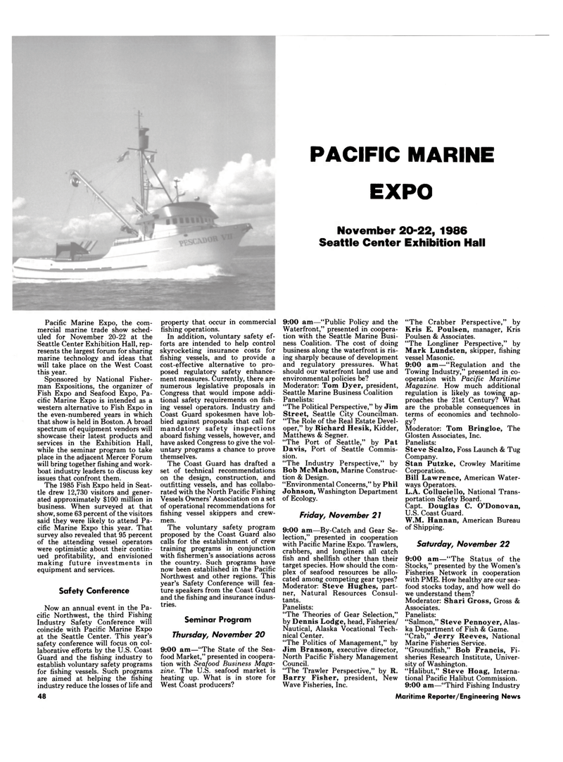 Maritime Reporter Magazine, page 46,  Oct 1986