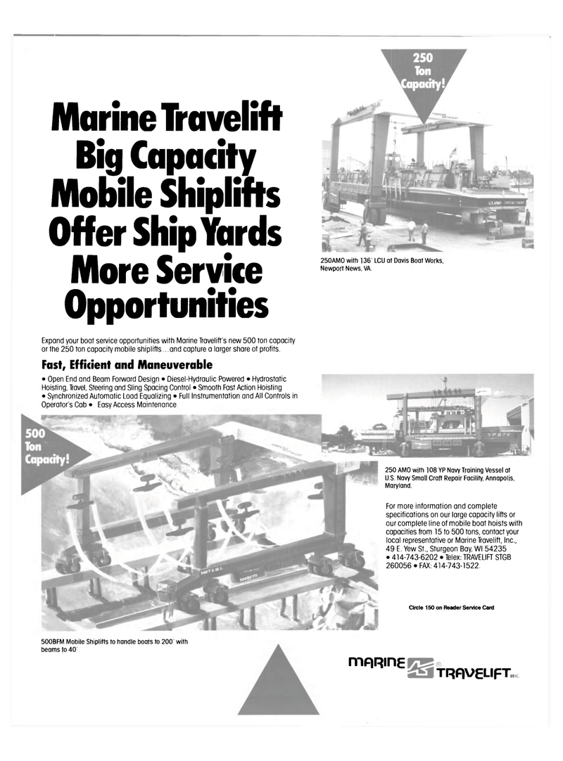 Maritime Reporter Magazine, page 4th Cover,  Oct 1986