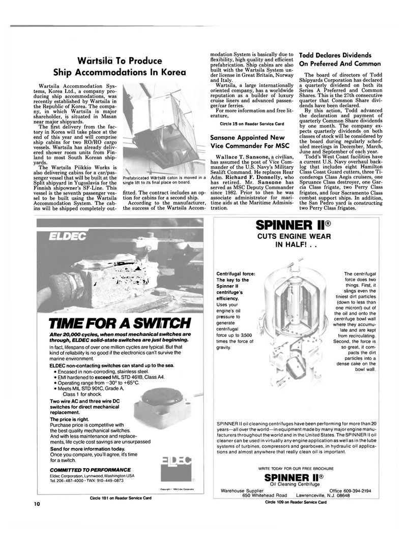 Maritime Reporter Magazine, page 8,  Nov 1986