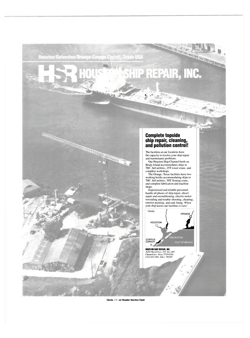 Maritime Reporter Magazine, page 3rd Cover,  Nov 1986