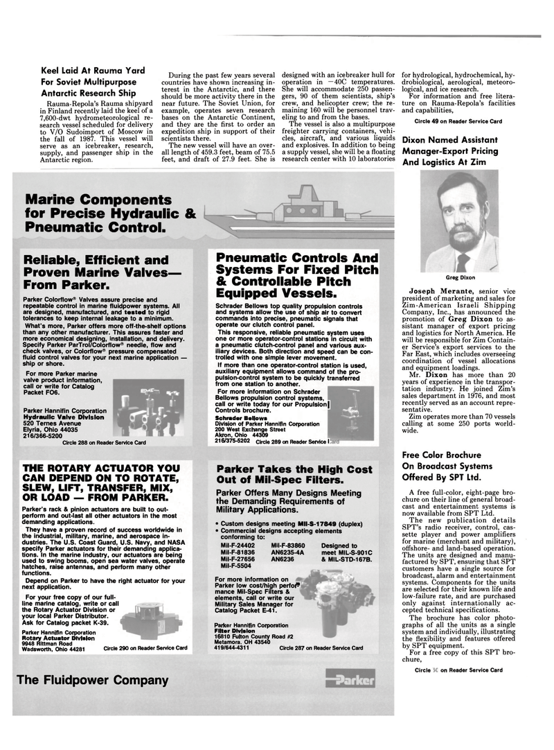 Maritime Reporter Magazine, page 6,  Nov 1986