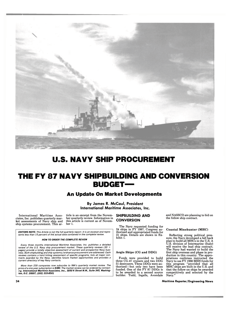 Maritime Reporter Magazine, page 32,  Dec 1986