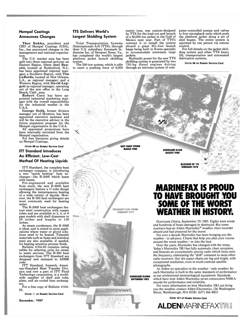 Maritime Reporter Magazine, page 53,  Dec 1987