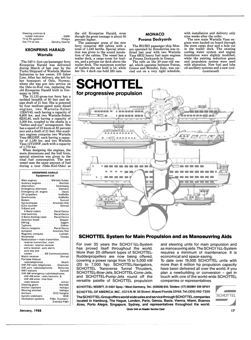 Maritime Reporter Magazine, page 17,  Jan 1988