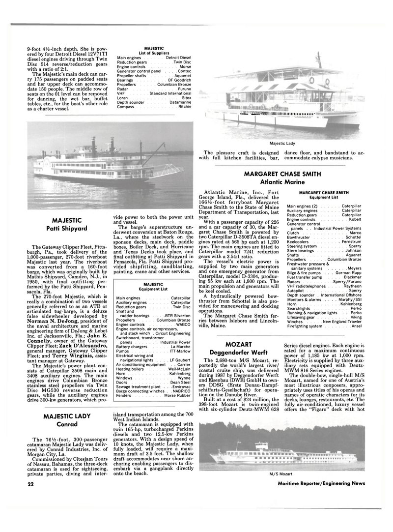 Maritime Reporter Magazine, page 22,  Jan 1988