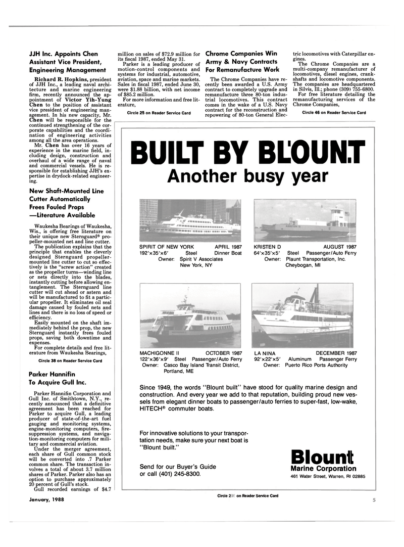 Maritime Reporter Magazine, page 3,  Jan 1988