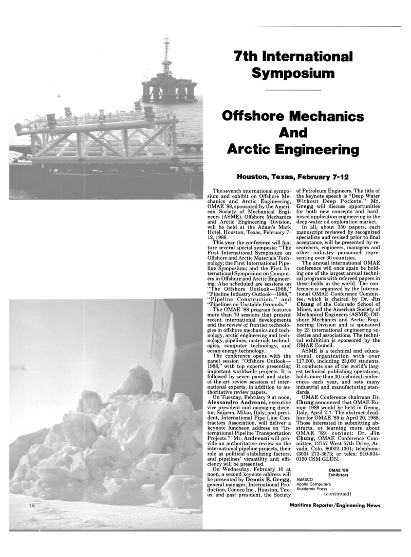 Maritime Reporter Magazine, page 14,  Feb 1988
