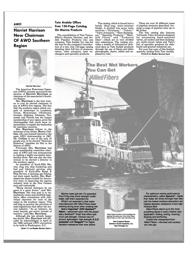 Maritime Reporter Magazine, page 11,  Mar 1988