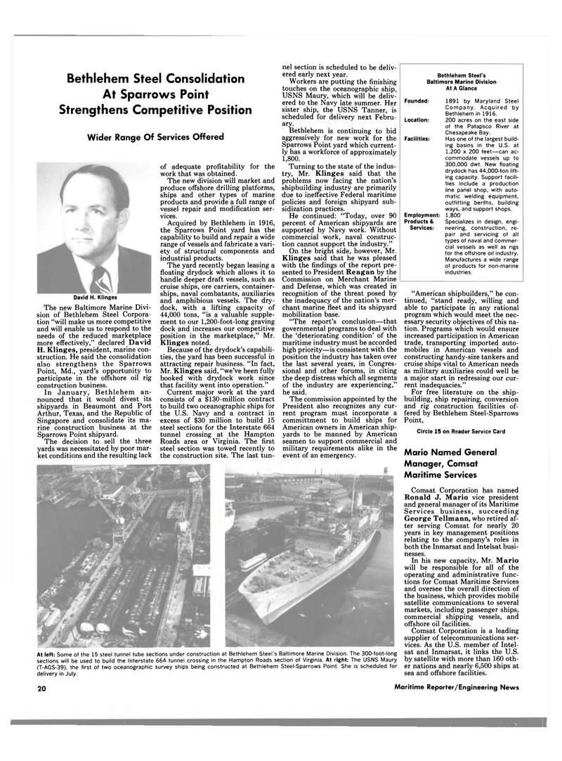 Maritime Reporter Magazine, page 18,  May 1988