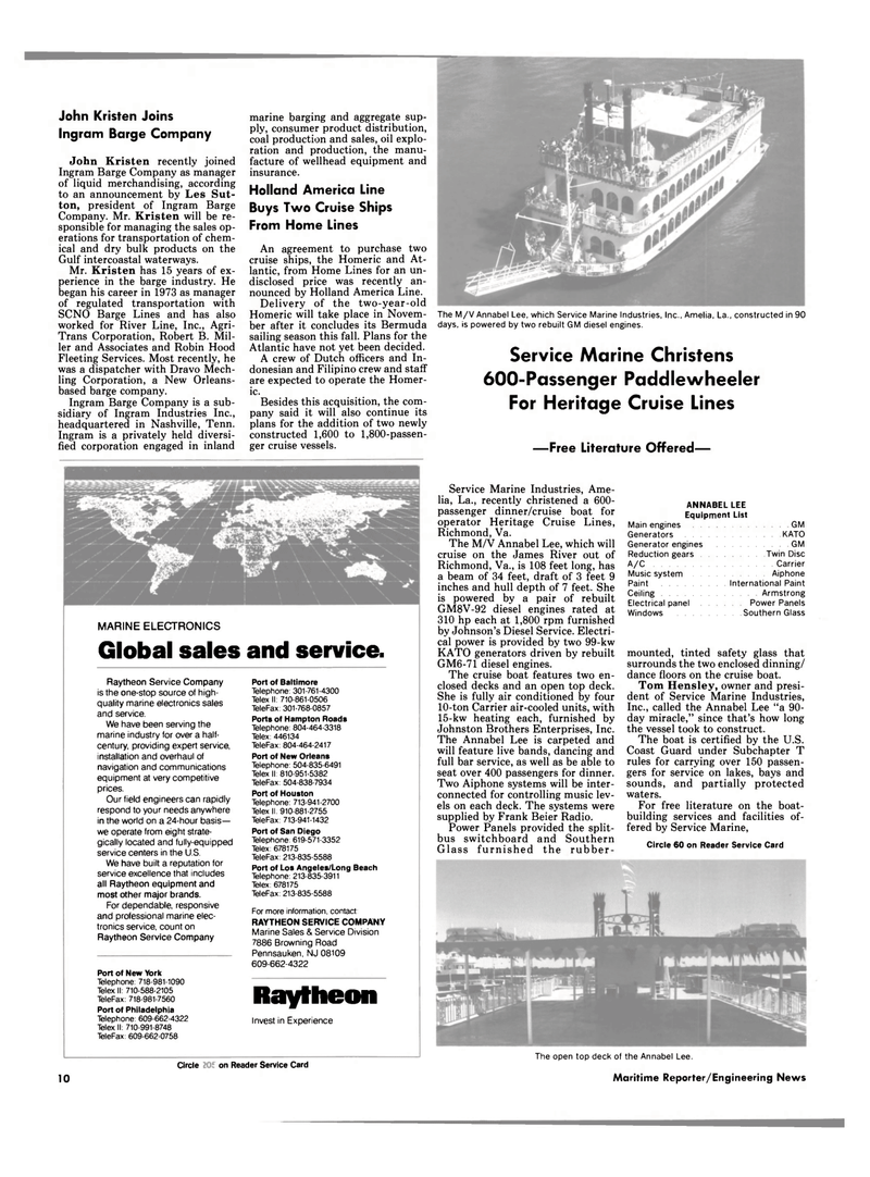 Maritime Reporter Magazine, page 8,  Jun 1988