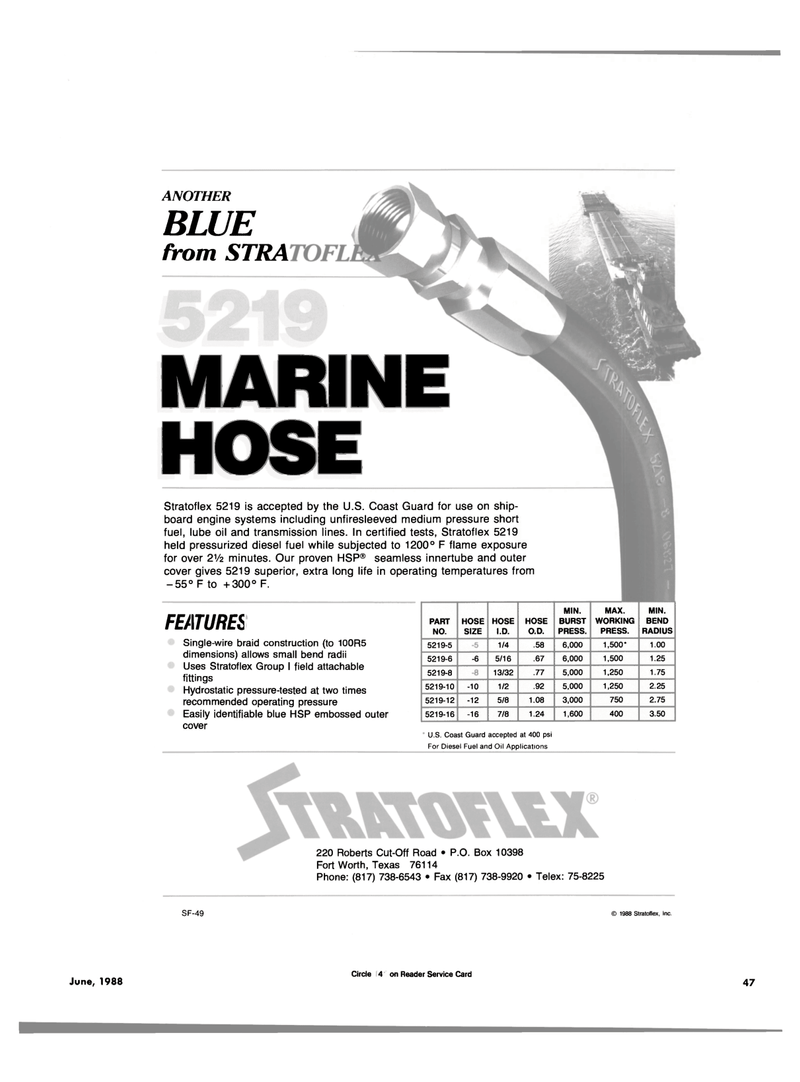Maritime Reporter Magazine, page 45,  Jun 1988