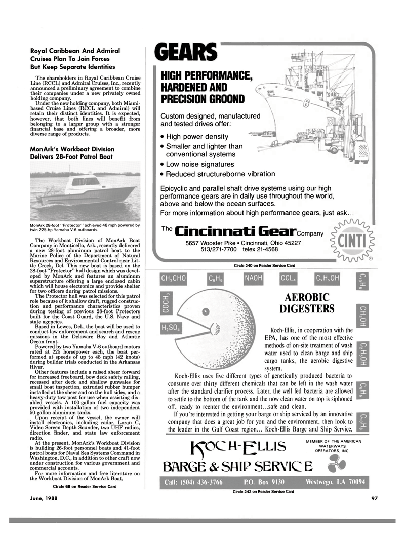 Maritime Reporter Magazine, page 91,  Jun 1988