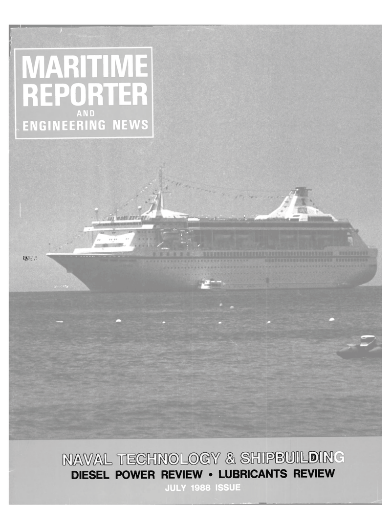 Maritime Reporter Magazine Cover Jul 1988 - 